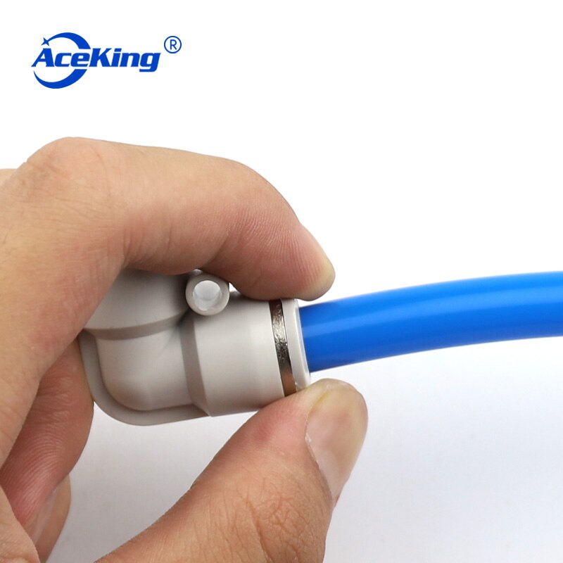 PV plastic L-shaped elbow pv-4 / 6 / 8 / 10 / 12 / 14 / 16 pneumatic gas tube cylinder quick plug connector