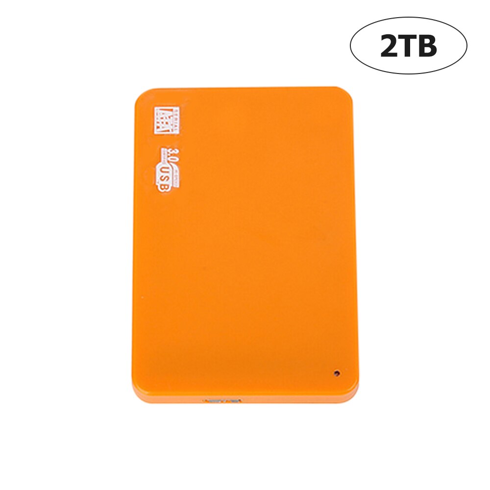 2.5 tommer ekstern harddisk usb 3.0 500gb 1tb 2tb lager hdd ekstern harddisk bærbar hd harddisk til stationær bærbar mac: Orange / 2tb