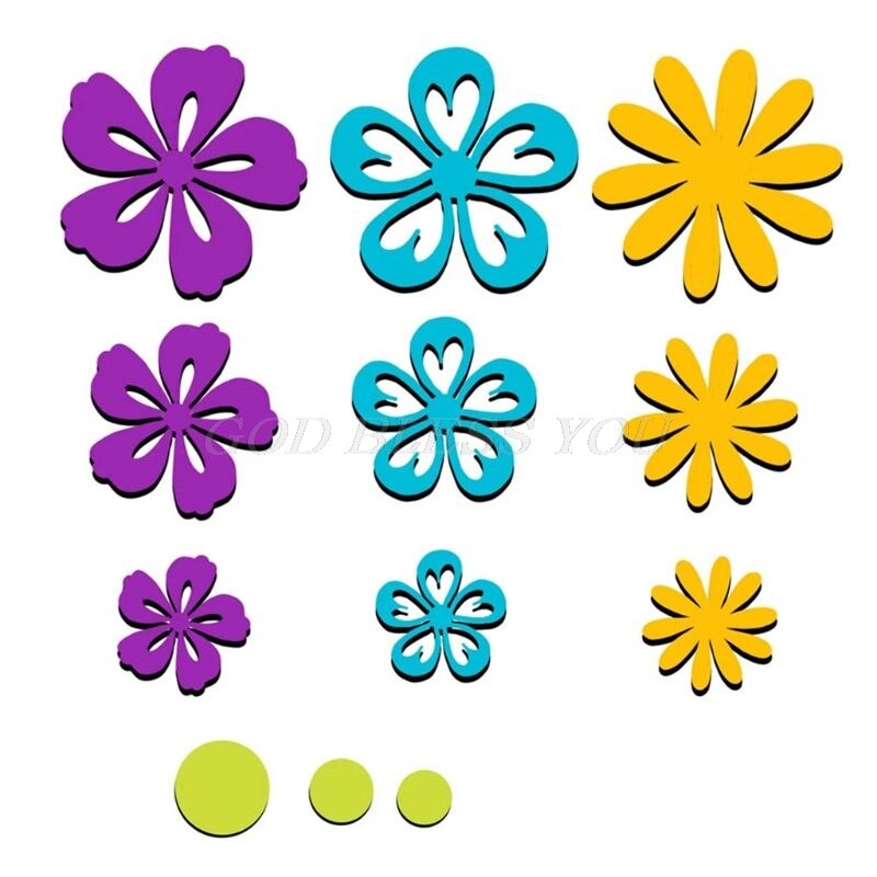 mini Fiori di Metallo di Taglio Muore stampino Scrapbooking FAI DA TE album di Bollo Carta di Carta