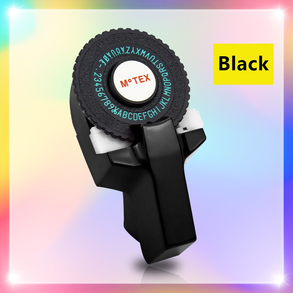 Labelwell 10 sztuk Multicolor kompatybilny dymo 3D tłoczenie taśmy 9mm DIY plastikowe tłoczenie etykiety do drukarki Dymo 1540 Motex E101: Black E101