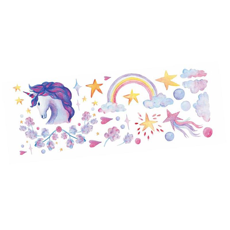 1Pc Sea World Pattern Wall Clings Lovely Fish Turtle Self-adhesive Wall Stickers: E