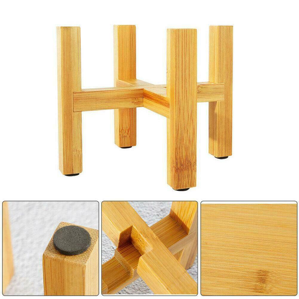 Maceta de madera multifuncional, soporte de pie para flores, soporte para bonsái, estante de exhibición para plantas de jardín, decoración del hogar