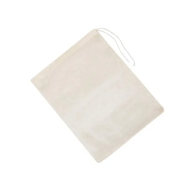 Reusable Cheese Cloth Bags Unbleached Natural Cotton Drawstring Bag for Yogurt Cold Brew Bags Nut Milk Tea Herbs Spice Strainers: XS / black