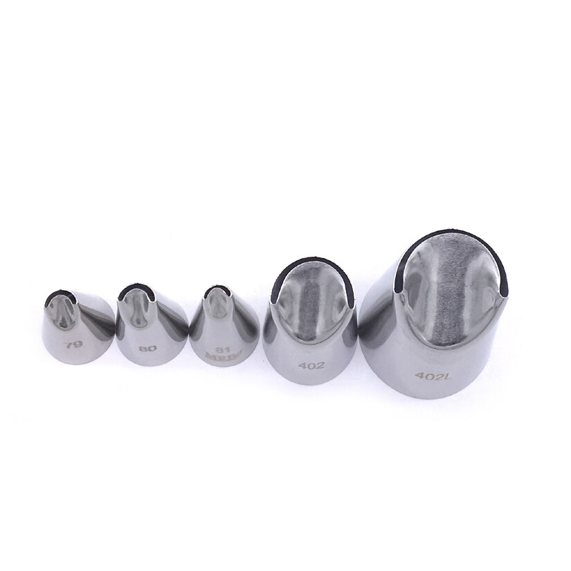 5 Stks/partij Dahlia Bloemblaadjes Ruche Tips Icing Piping Nozzles Fondant Cake Decorating Pastry Tip Set Cupcake Gereedschap Bakvormen