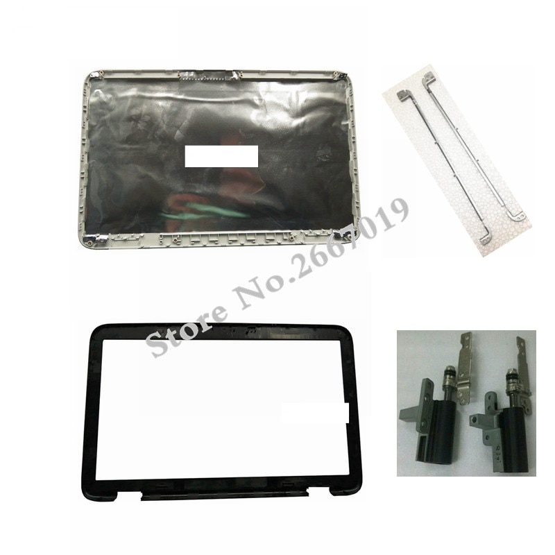 Para dell xps15 xps 15 l501x l502x lcd capa traseira/lcd moldura dianteira/dobradiça/suporte de tela 52mkt 052mkt 0pcrkj pcrkj um escudo
