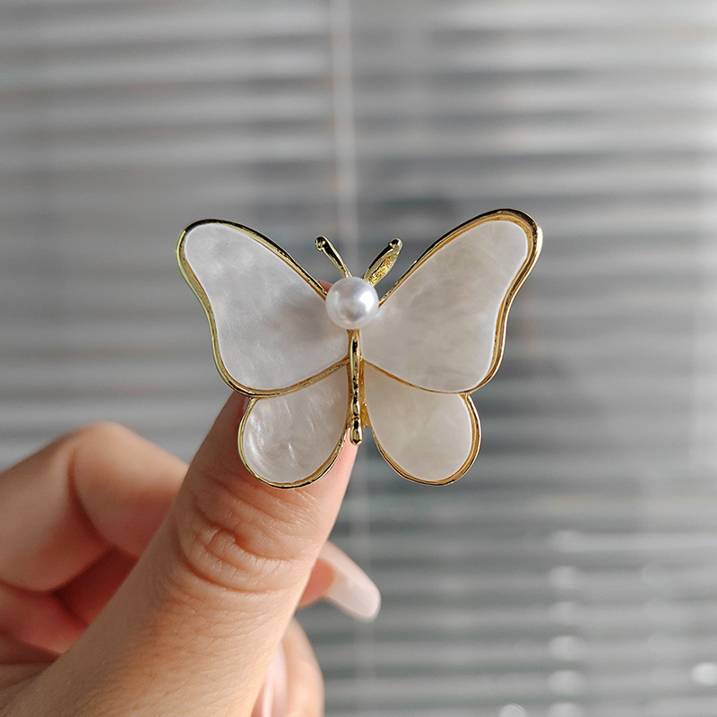 Accessoires pour vêtements pour femmes, grand flocon de neige, perle, cristal, broche à fleur exquise: Zinc bleu plaqué