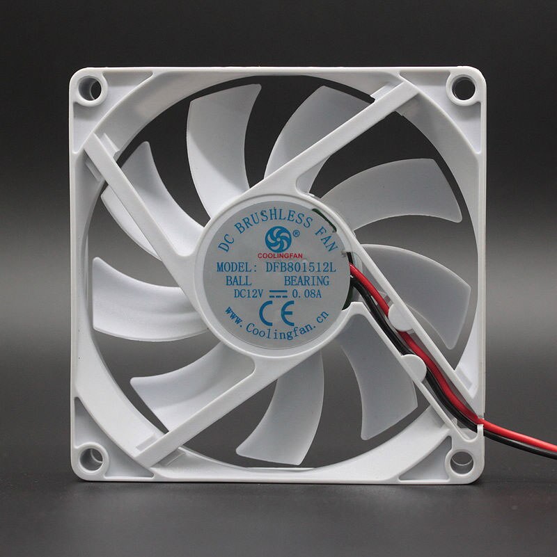 Dfb801512h duplo rolamento de esferas 8cm mudo grande volume de ar 8015 computador caso ventilador refrigeração cpu refrigeração 12v 80*80*15mm