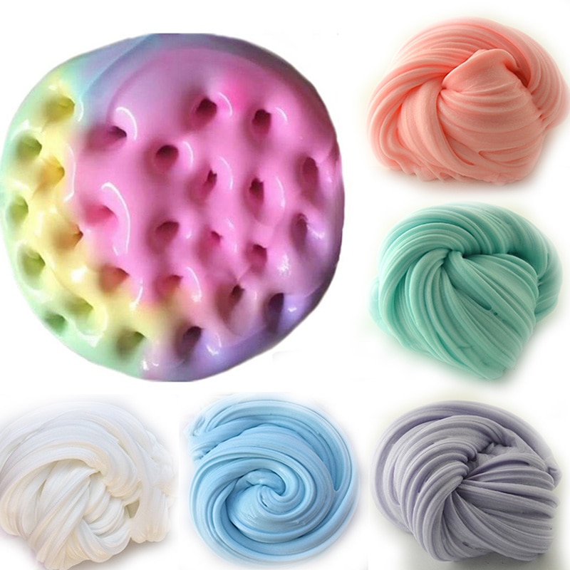 Divertente FAI DA TE Soffici Melma Giocattoli Squishy Giocattolo Per Bambini Morbido di Modellazione Dell'argilla Argilla Plastilina Colore Dell'arcobaleno Lo Stress Relief Giocattoli Per I Bambini