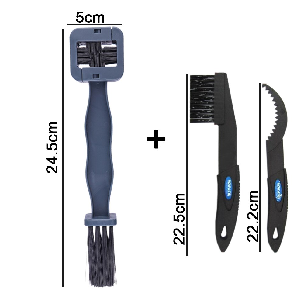 Plastic Motorfiets Fiets Chain Cleaner Brush Kit Gear Grunge Borstel Mtb Bike Machine Wasmachine Scrubber Fietsen Schoon Onderhoud: Gray Brush Set