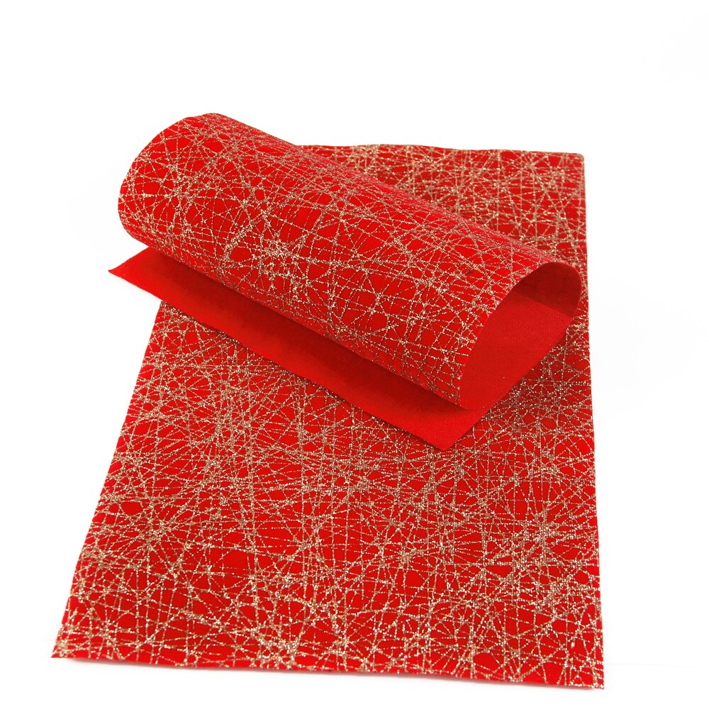 20*33cm geometriske høyhælte sko mønstre trykt glitter kunstskinn stoffark, gjør-det-selv håndlagde materialer ,1 yc 3442: 1061338002