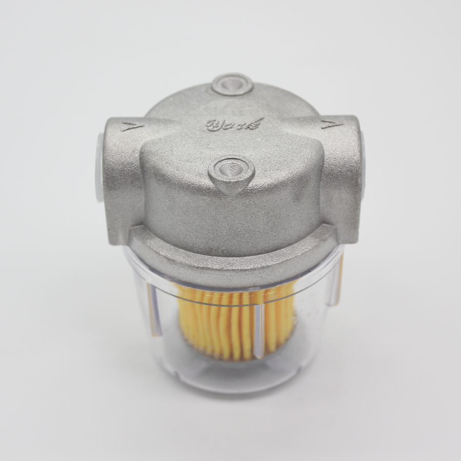 Oil filter for oil burner Transparent P.C. Cup 1/4" 3/8" Small Diesel Fuel Filter for Boiler 25L/H