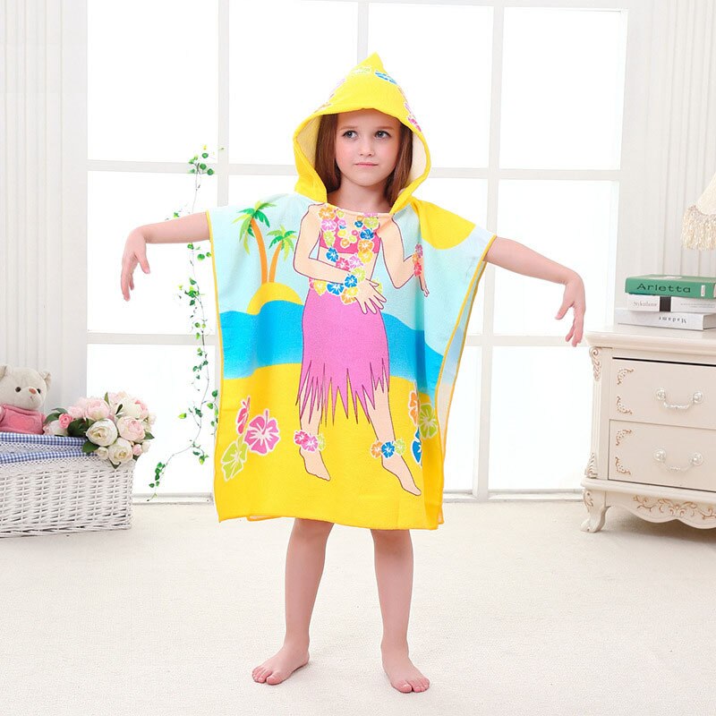 Kinder Bademantel Mädchen Mit Kapuze Kinder Bad Robe Schöne Kind Junge Mädchen Robes Mikrofaser Weichen Strand Pool Ändern Handtuch mit haube: 17