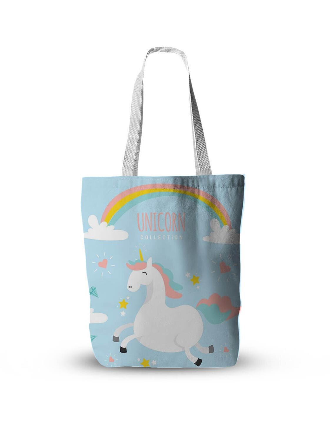 Women Handbags Cute Unicorn Print Handbags Can One Shoulder Shopping Bag Portable Folding Outdoor Beach: Style7