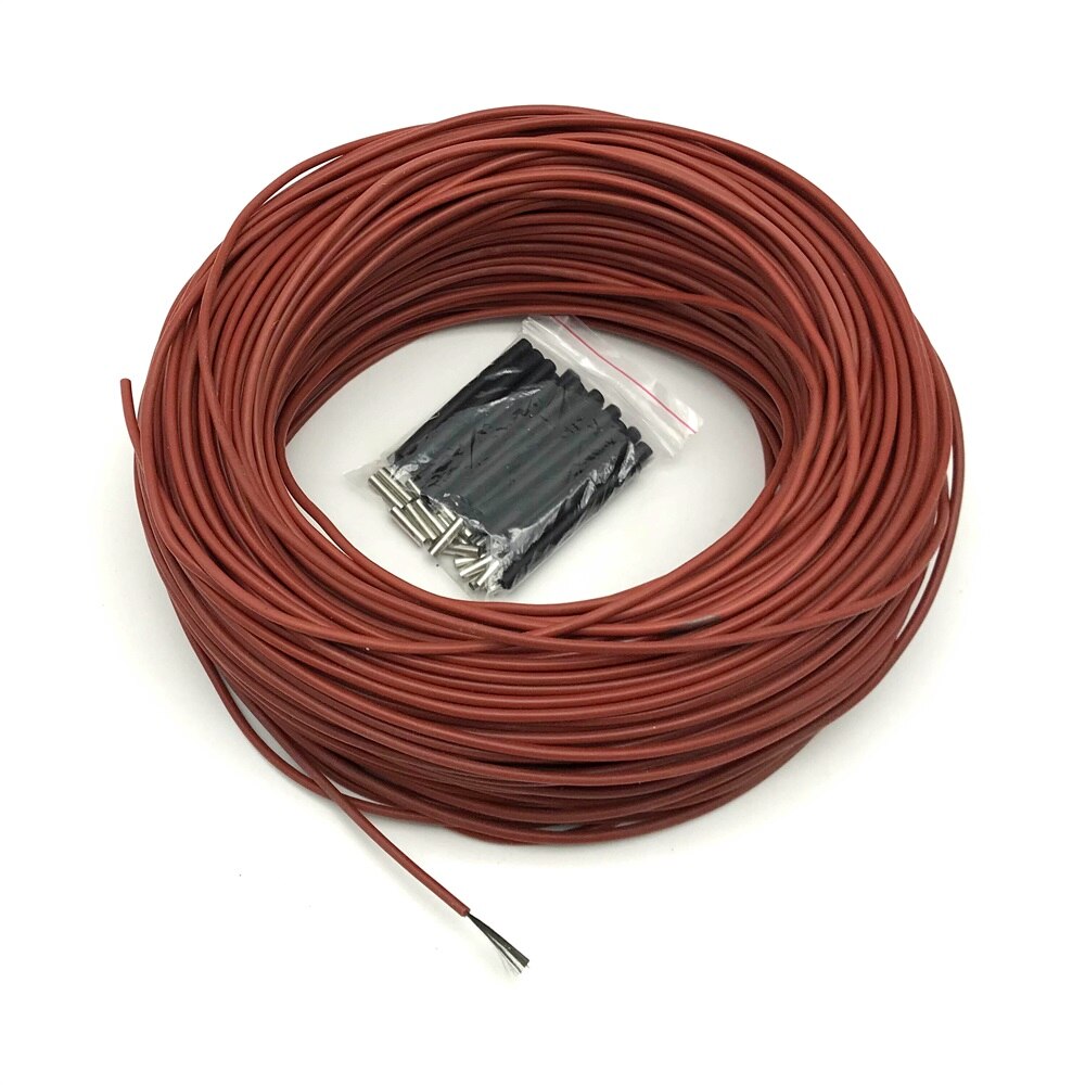 Best Price 10M 15M Minco Heat 12k 33Ohm Fluoroplastic Carbon Fiber Heating Cable Floor Electric Warm Wire, Room heater Hotline