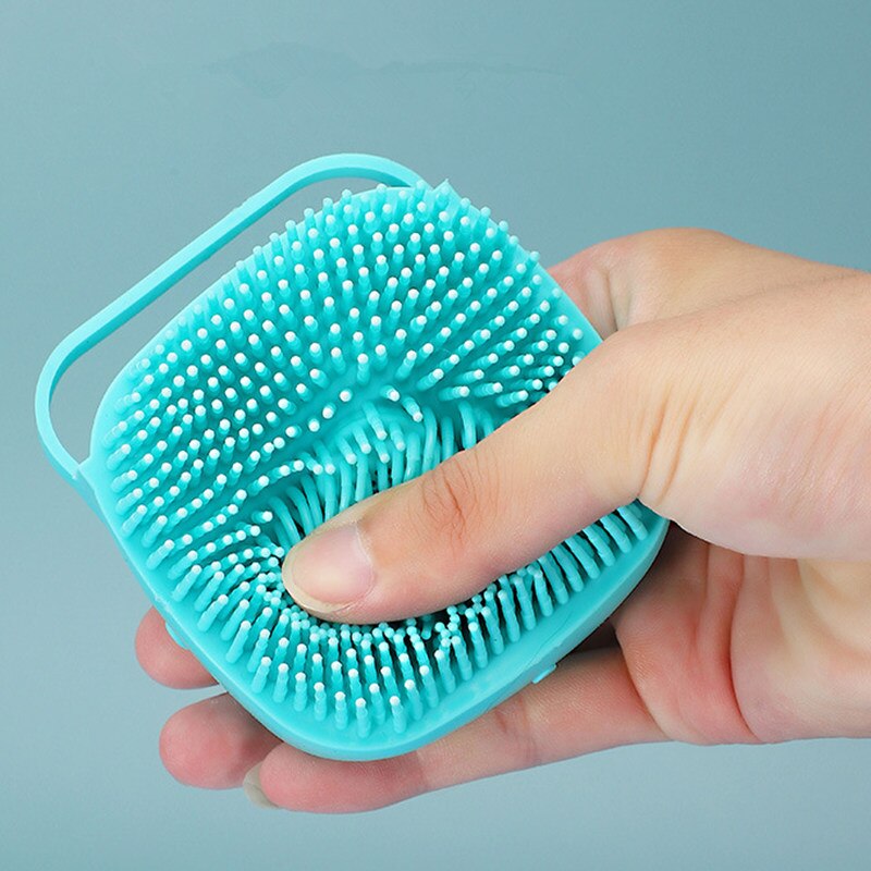 Cepillos de silicona para perros y gatos, cepillo de lavado para baño, masaje suave, limpieza del pelo, ducha