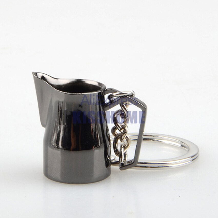 Barista Koffie Tamper Sleutelhanger - Espresso Accessoires - Draagbare Koffie - Metalen Handvat
