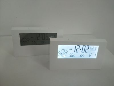 Home Thermometer Indoor High-precision Baby Room Precise Cute Electronic Digital Display Multifunction: white with light