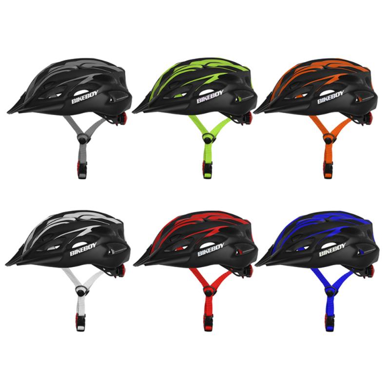 Bikeboy-Casco ultraligero para ciclismo de montaña, moldeado integralmente, para hombre y mujer