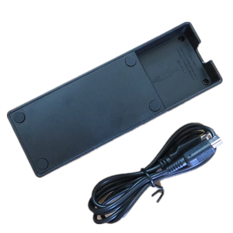 Cable USB de plástico ABS negro Estación De Carga base de soporte de escritorio, cargador de agarradera para Nintendo 3DS 3DS XL