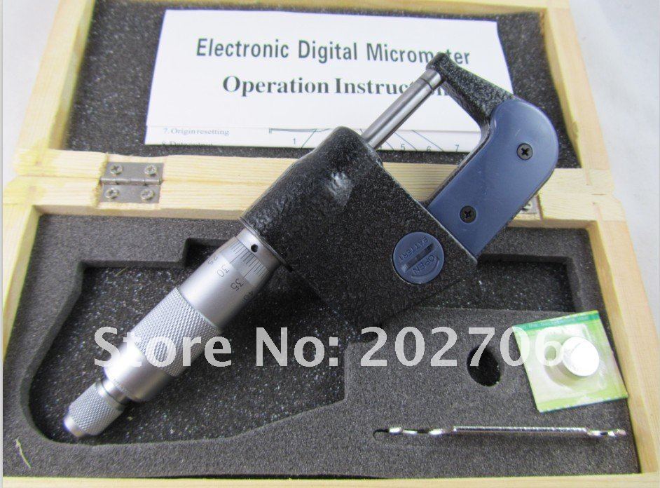 0-25mm x0.001mm 7keys Electric Digital Micrometer