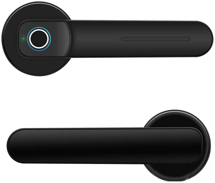 Smart Home Door Lock Keyless Entry Safely Home Biometric Fingerprint Lock Electric Handle Door Lock