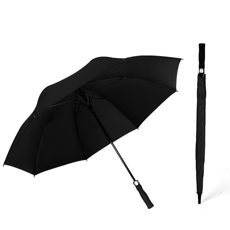 Umbrella Golf Umbrella Long Handle Umbrella High-end Men Increase Anti-storm Business Straight Male Umbrella Parasol Umbrella: Orange