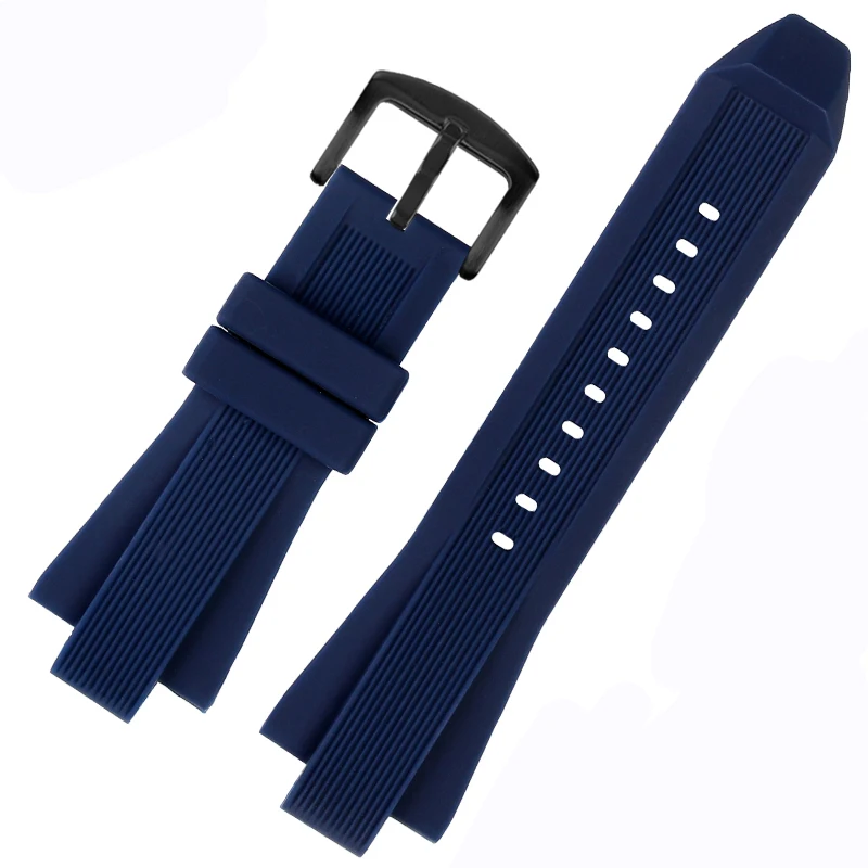 Silicone Watch Band for Michael Kors MK8184 MK8729 MK9020 MK8152 MK9020 MK9026 Soft Watch Strap Men Replace Watch Accessories: black