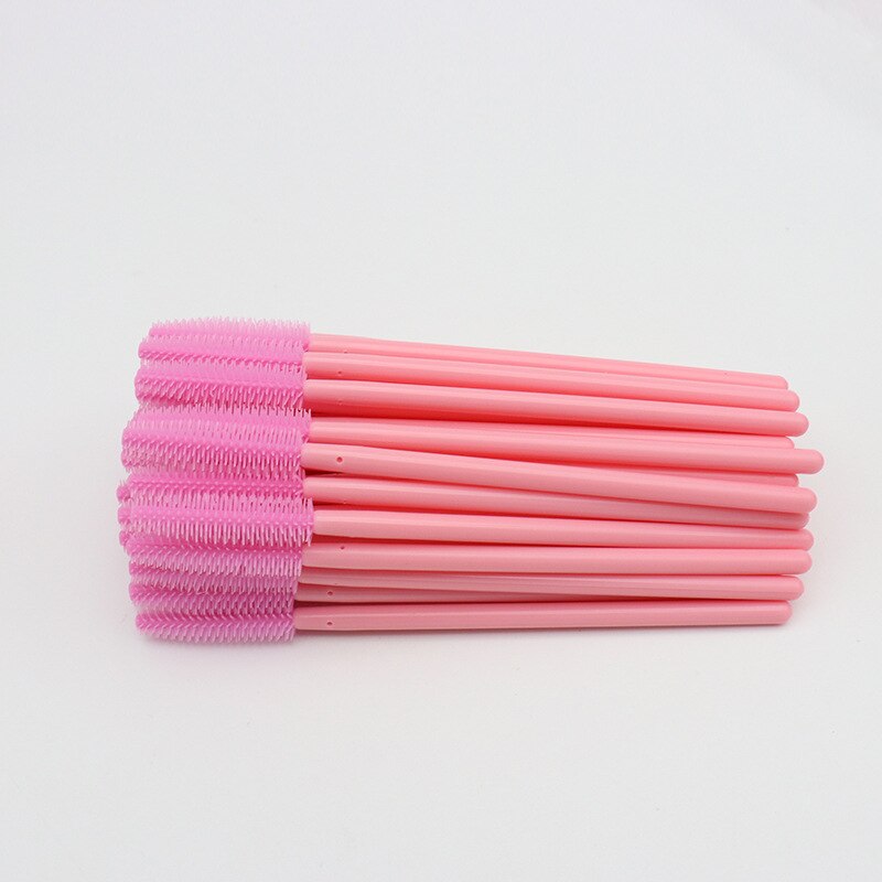 50 pcs Disposable Silicone Eyelash Brush Mascara Wands Eye Lashes Comb Extension Tool Beauty women Makeup Tool: AA108-07