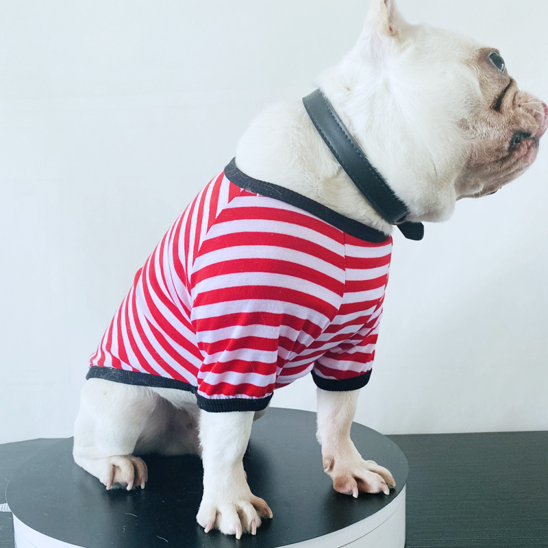 De rayas de verano perro camiseta chaleco ropa para mascotas para pequeños perros Yorkshire Terrier Shih Tzu camisas cachorro gato ropa de chaleco para perro