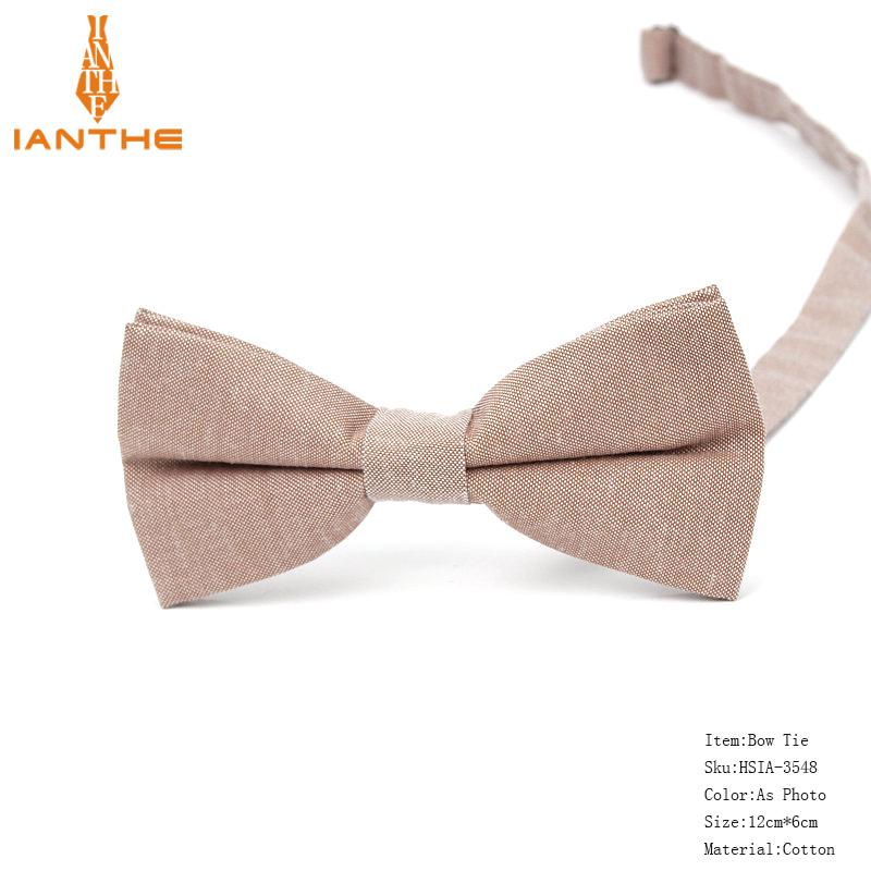 ¡Novedad! Pajarita a la para hombre, corbata de mariposa Lisa pura para hombre, pajarita de boda, lazos de esmoquin, accesorios para hombre,: IA3548