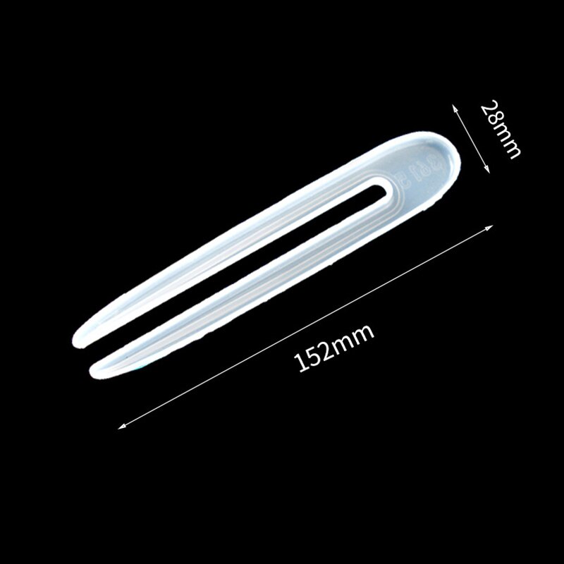 Molde de silicona para palo de pelo DIY, hecho a mano, para hacer joyas, Molde de resina transparente para horquilla, molde de fundición de resina epoxi, 1 Uds.: B