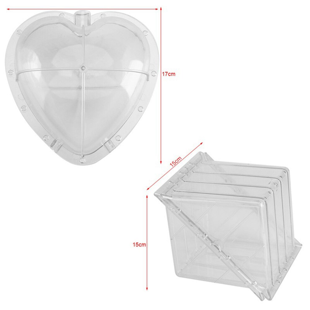 Molde cuadrado de sandía en forma de corazón, herramienta de molde de formación de crecimiento de fruta de jardín