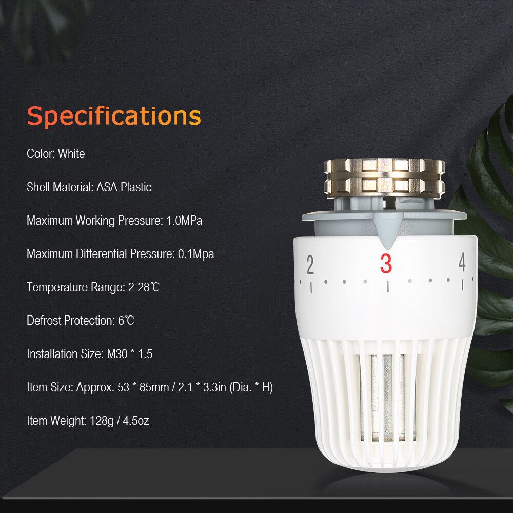 Thermostatic Radiator Valve Frost-proof Function Temperature Controller Heating System Constant Temperature Control Thermostat
