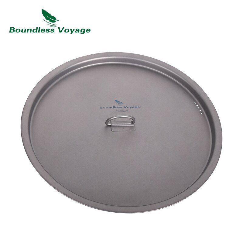 Grenzeloze Voyage 2L Camping Pot Titanium Voorraad Pot Outdoor Draagbare Holloware Met Deksel &amp; Vouwen Handvat Wandelen Picknick Kookgerei