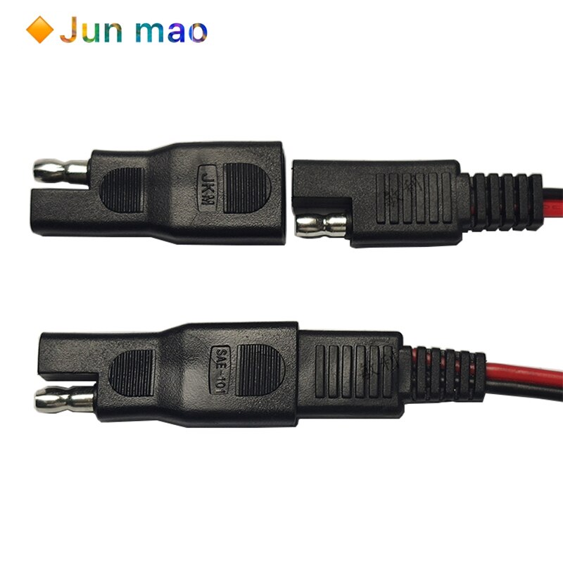1pcs Solar cell SAE plug adapter automobile battery modified adapter SAE male to female connector