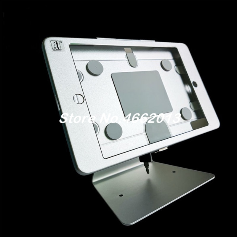 Aluminum reversible tablet secure stand with lock anti theft for store ipad 10.2" 7th Gen POS display