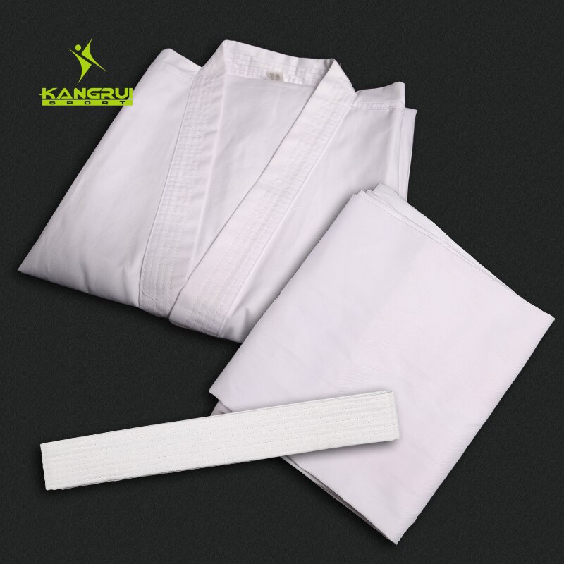 Dobok child adult karate uniform suit WTF Taekwondo kick boxing MMA Martial art training clothes dobok 55%cotton