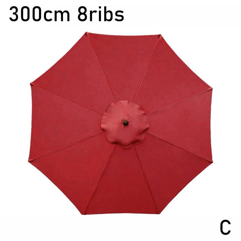 Sombrilla de jardín de tela de repuesto, cubierta de toldo adecuada para sombrilla de 8 brazos, Material de costura de tienda Diy, 3 metros, C8k3: C