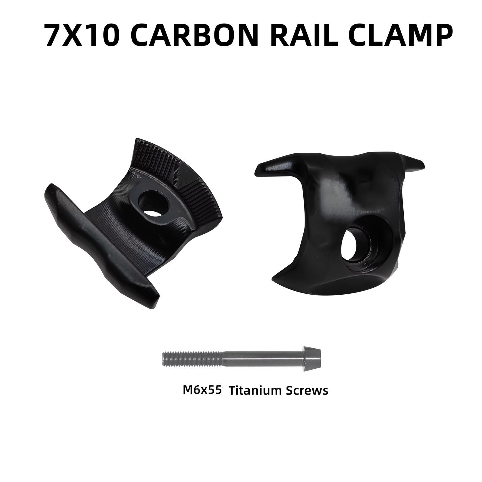 Oval 7*9 / 7*10 mm Carbon Seatpost Clamp Carbon Saddle Rail Parts Seatpost Clamp Suitable For Scott/Argon/Cervelo Road Bike