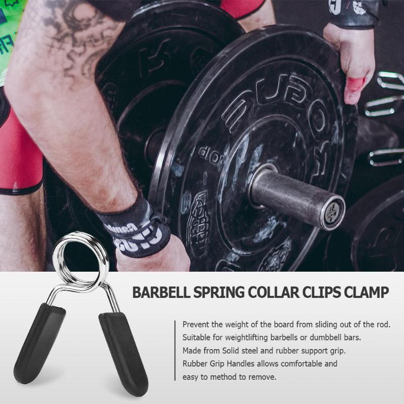 Skivstång fjäder krage clips klämma gym vikt skivstänger hantel lås klämma viktlyft gym lås