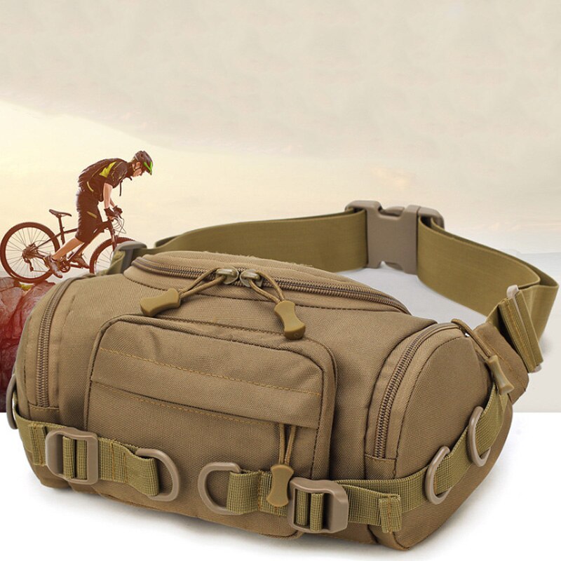 -Multi-Function Waist Pack Wear-Resistant Canvas Bag Men Chest Bags