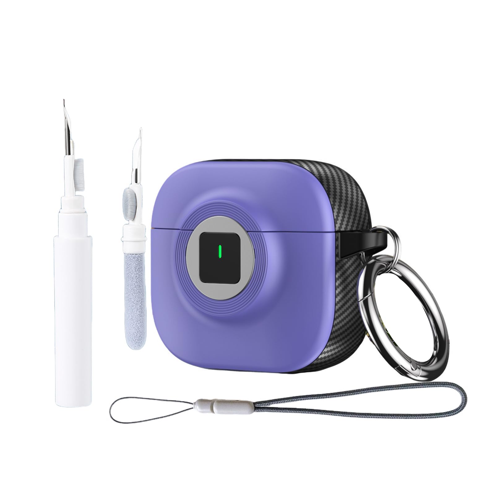 Étuis de verrouillage pour AirPods 4, étui ANC, étui cool mignon, housse de protection d'appareil photo avec lanière porte-clés et kit de nettoyage pour AirPods 4: 2XS / MULTICOLOR