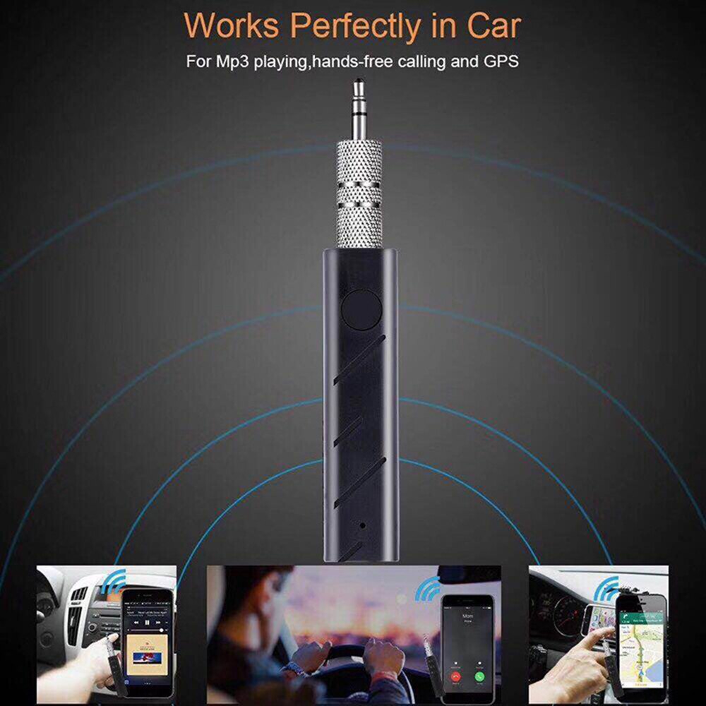 Portable Wireless Car Bluetooth Audio Receiver 3.5mm Bluetooth Transmitter AUX Car Mini Speaker Car Music Adapter