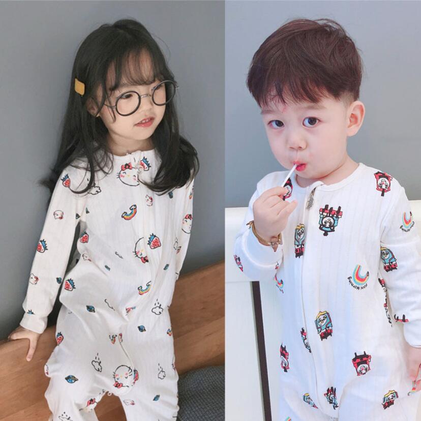 Lente Herfst Jongen Meisje Baby Kleding Pak Pasgeboren Baby Rompertjes Baby Jumpsuit Little Kids Kleding Peuter Pyjama Ziper Homewear