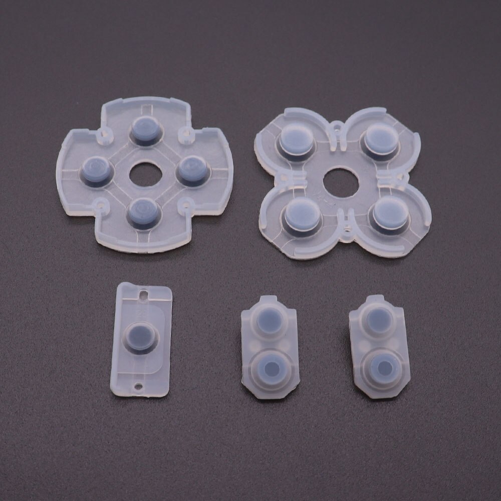 5Sets Silicone Conductive Rubber Pads for Playstation 4 PS4 JDM 055 JDS 055 jdm 050 jdm 055 Controller Buttons Repair Part