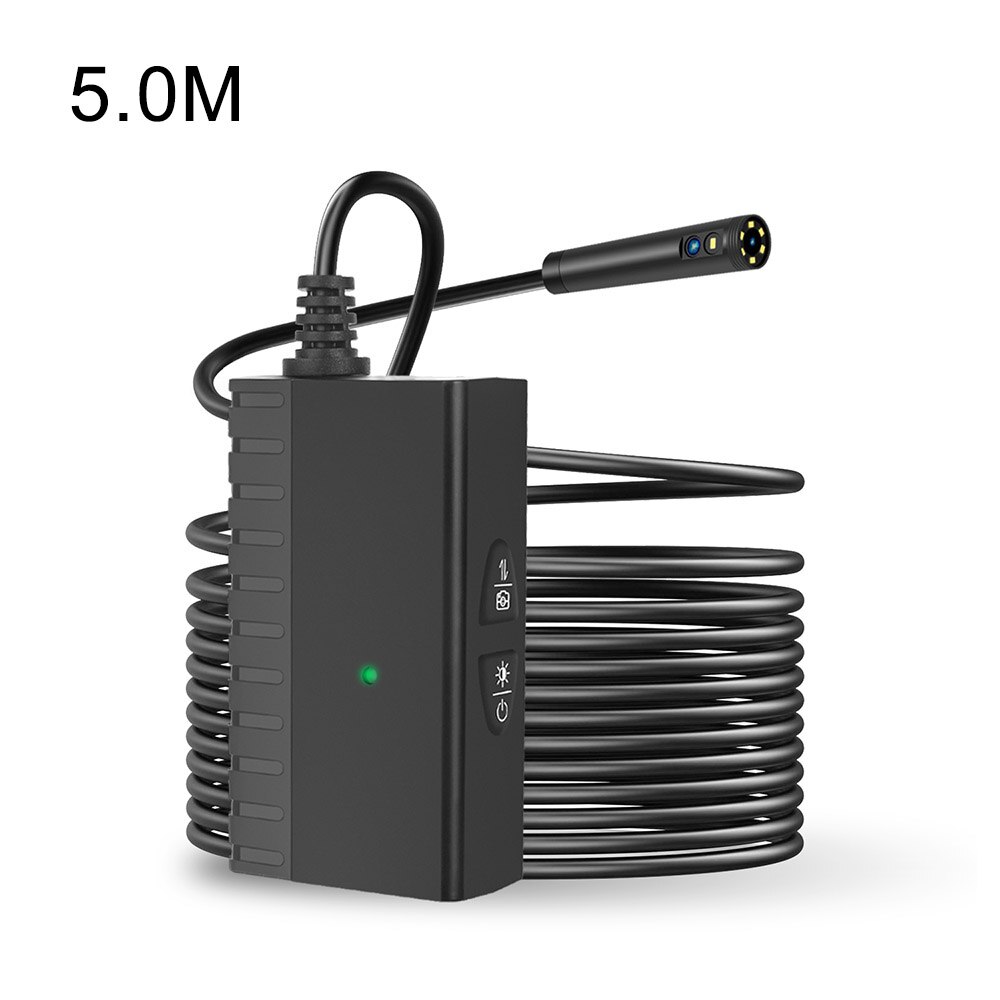 Industrielt endoskop slangekamera 8.0mm doble linser boreskop kamera hd endoskop kamera vanntette inspeksjonskameraer