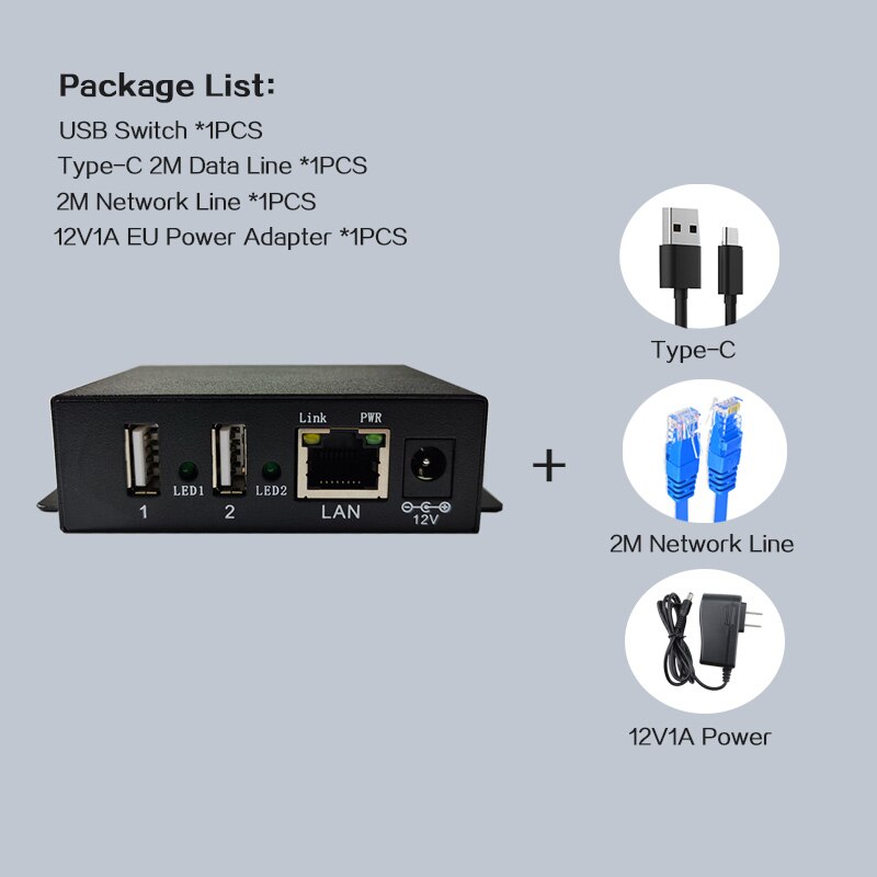 Usb 2.0 Ethernet Switch Voor Telefoon Live Video Entertainment Netwerk Onderwijs Wired Internet Usb Netwerk Switch: 1 pcs data lines
