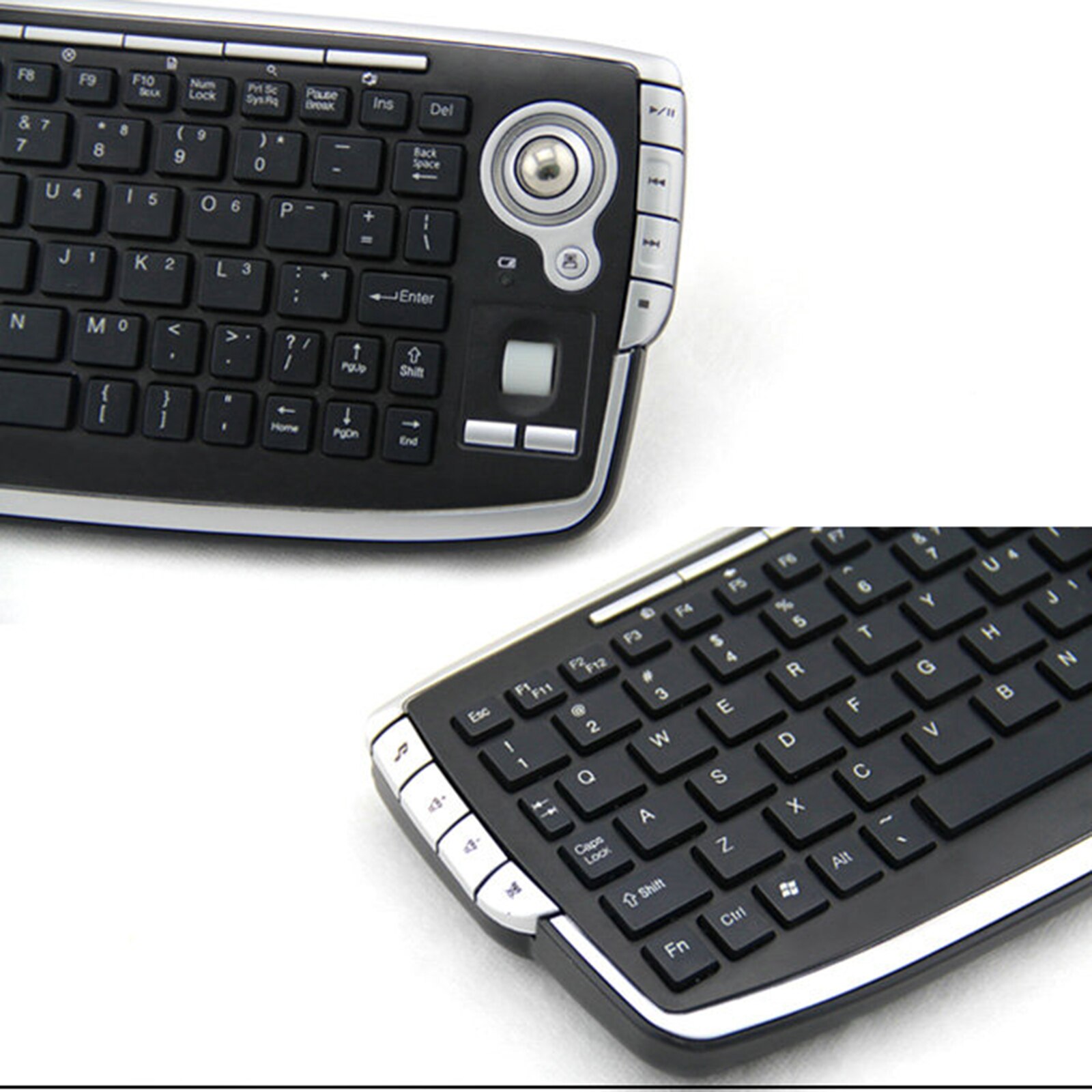 2.4GHz Portable Keyboard With 1000DPI Trackball Optical Mouse Portable Compact Wireless Keyboard Office Meeting Keyboard