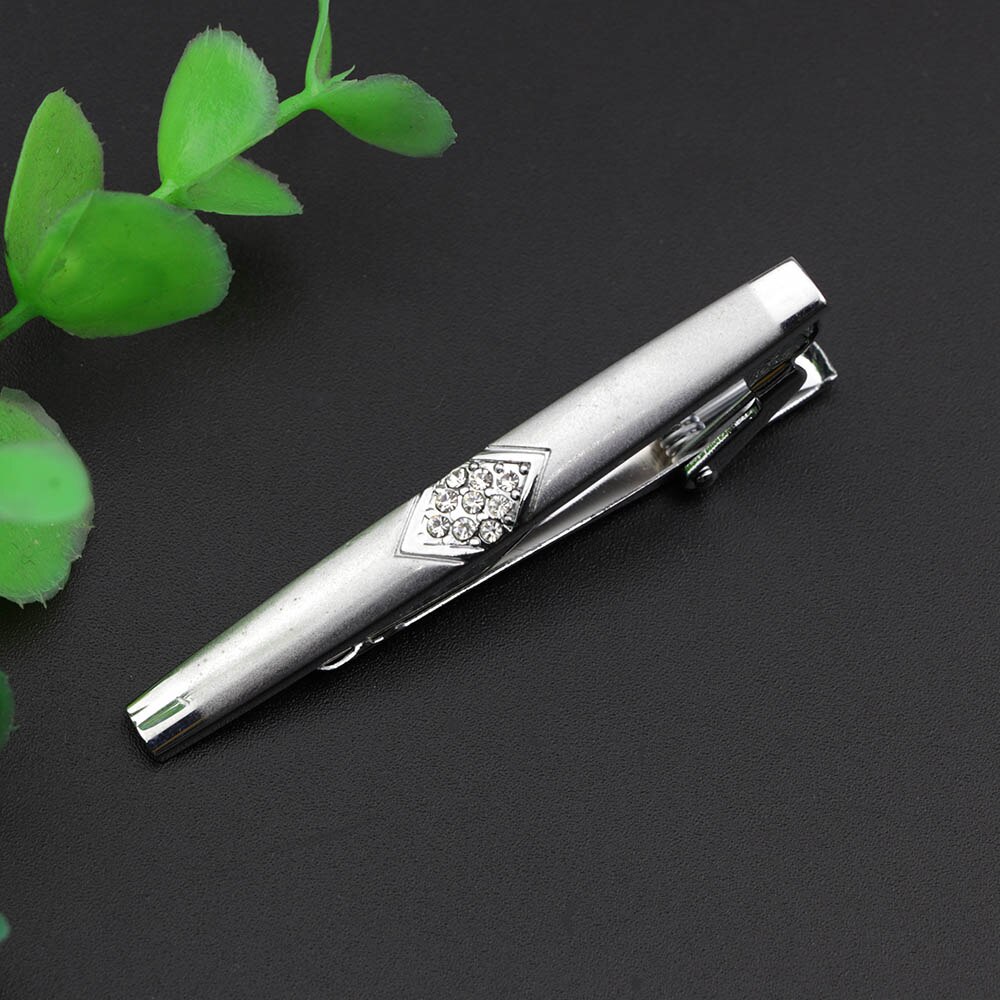 Stropdas Clip Voor Mannen Nicktie Accessoires Mode Stijl Metalen Tone Carving Eenvoudige Bar Business Sluiting Praktische Pin: 4