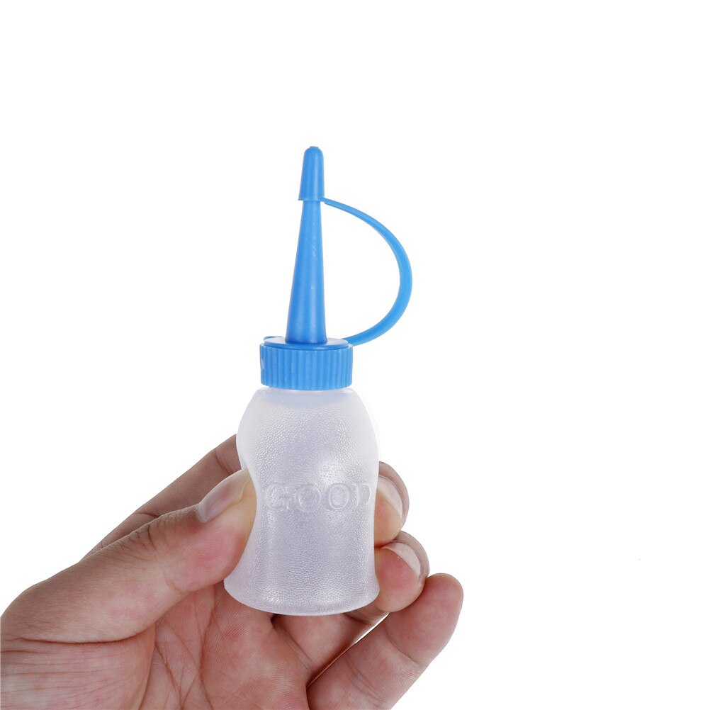 5pcs 30ml Industrial Glue Gel Oil Ketchup Plastic Squeeze Bottle Jet Dispenser With Cap